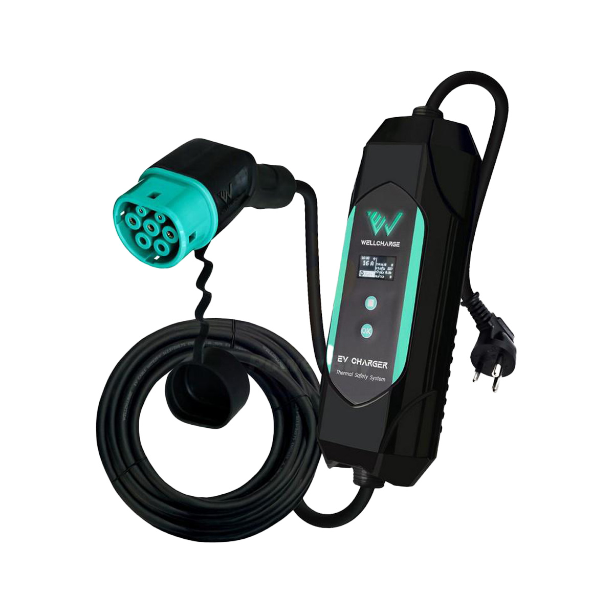 เครื่องชาร์จรถไฟฟ้าแบบพกพา 3.5 กิโลวัตต์